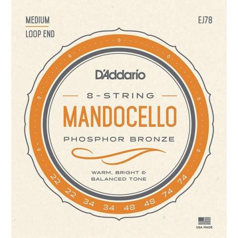 D'Addario-マンドリン弦EJ78 Mandocello/Phosphor Bronze 22-74