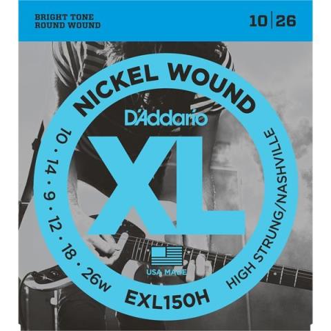 D'Addario-エレキギター弦EXL150H High-Strung/Nashville Tuning 10-26
