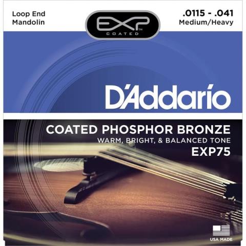 D'Addario-マンドリン弦
EXP75 Coated Phosphor Bronze Mandolin Strings, Medium/Heavy 11.5-41