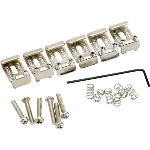 Fender-ブリッジサドルAmerican Vintage Stratocaster Bridge Saddles (6) (Nickel)