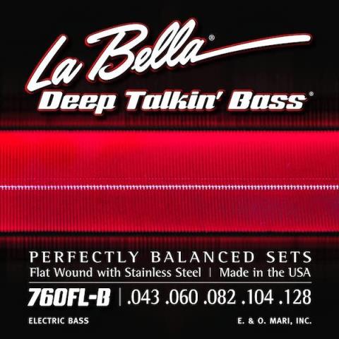 La Bella-5弦エレキベースフラットワウンド弦760FL-B 5弦 Flatwound 43-128