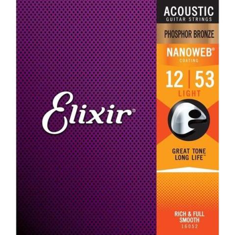 Elixir-12弦アコースティックギター弦16152 12弦 Phosphor Light 10-47