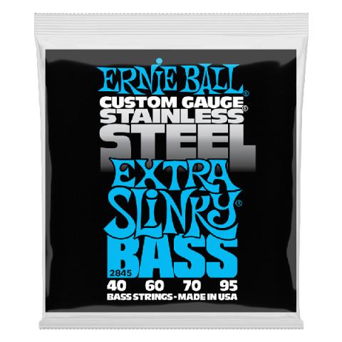 ERNIE BALL-エレキベース弦2845 Extra Slinky Stainless 40-95