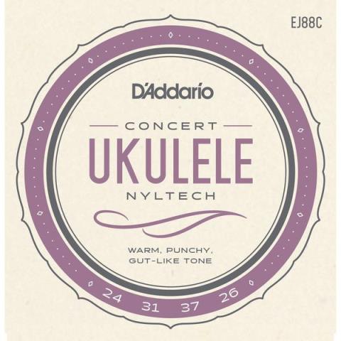 D'Addario-コンサートウクレレ弦EJ88C Concert 24-26