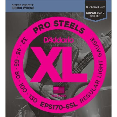 D'Addario-6弦エレキベース弦EPS170-6SL 6弦 Super Long, Regular Light 32-130