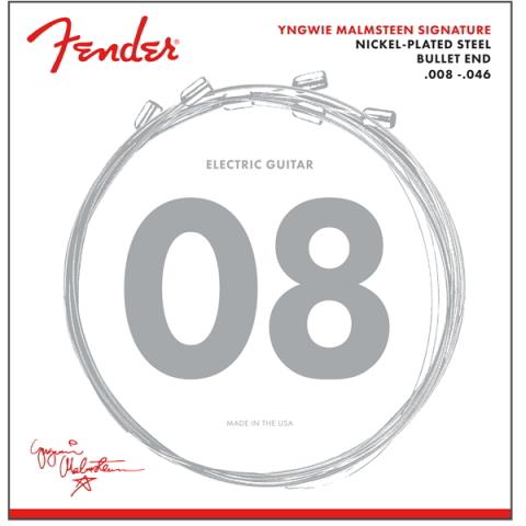 Fender-エレキギター弦Yngwie Malmsteen Signature Electric Guitar Strings, .008-.046 Gauges, Nickel-Plated Steel