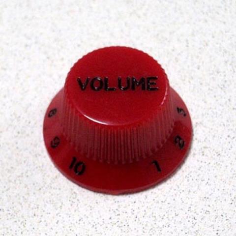 Montreux-コントロールノブ8786 Strat Volume Knob Metric Red