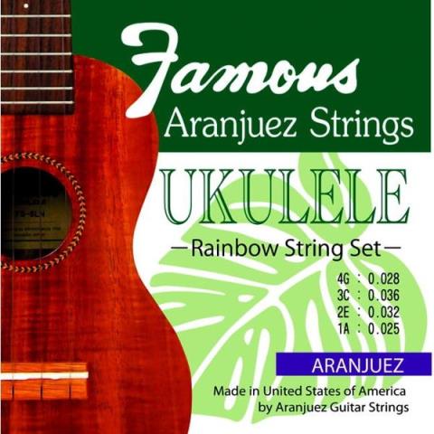 Famous-ウクレレ弦Rainbow Set
