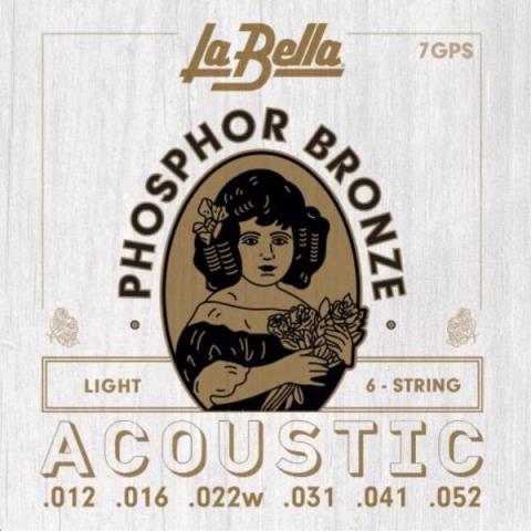 La Bella-アコースティックギター弦7GPS Light 12-52