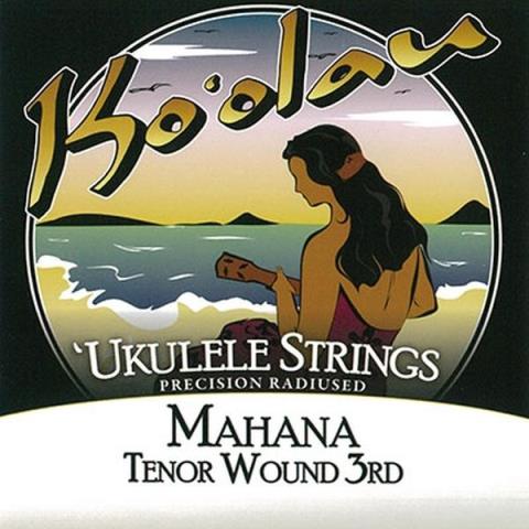 KO'OLAU-テナーウクレレ弦
MAHANA TENOR WOUND 3RD