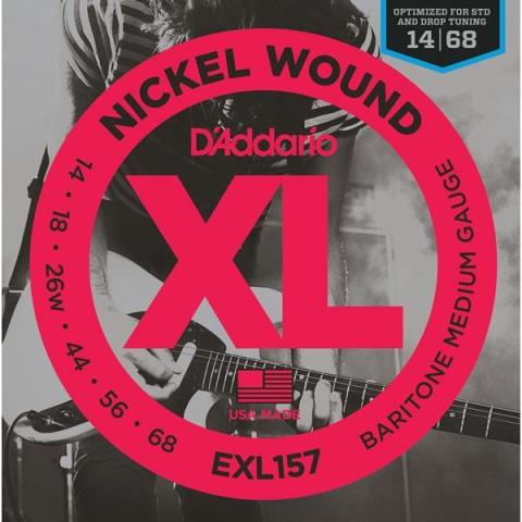 D'Addario-バリトンギター弦EXL157 Baritone-Medium 14-68