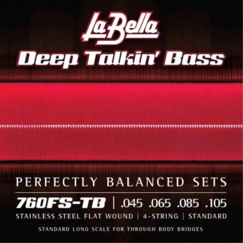 La Bella-エレキベースフラットワウンド弦760FS-TB Flatwound for Thrubody 45-105