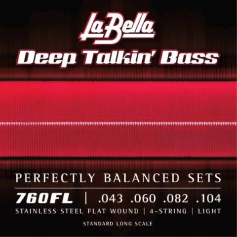 La Bella-エレキベースフラットワウンド弦760FL 43-104
