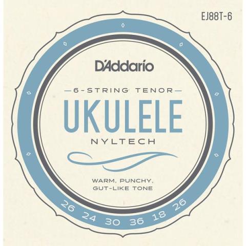 D'Addario-テナーウクレレ弦EJ88T-6 6-String Tenor 26-26