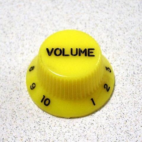 Montreux-コントロールノブ8795 Strat Volume Knob Inch Yellow