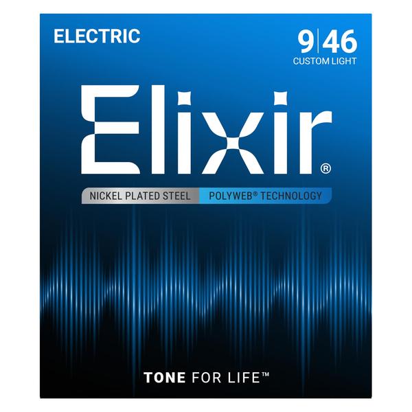 Elixir-エレキギター弦12025 Custom Light 09-46