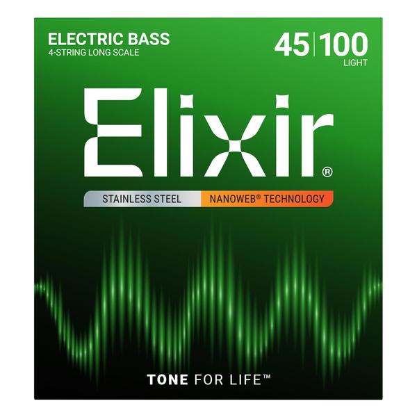 Elixir-エレキベース弦14652 Stainless Light 45-100