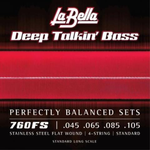 La Bella-エレキベースフラットワウンド弦760FS Flatwound 45-105