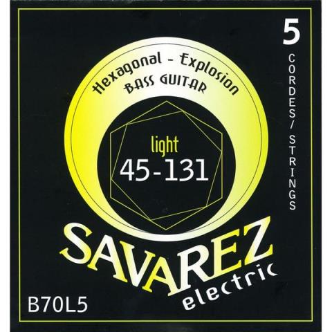 SAVAREZ-5弦エレキベース弦B70L5 5弦 Light 45-131