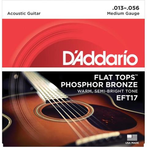 D'Addario-アコースティックギター弦EFT17 Medium 13-56