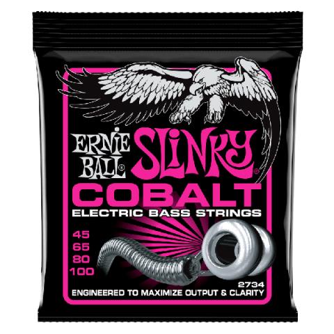 ERNIE BALL-エレキベース弦2734 Super Slinky Cobalt 45-100