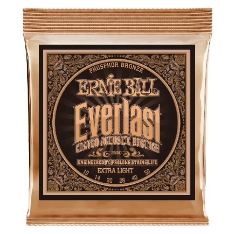 ERNIE BALL-アコギ弦2550 Medium Light Coated Phosphor 10-50