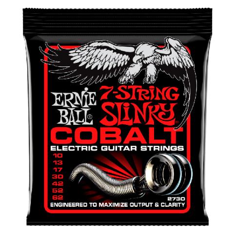 ERNIE BALL-エレキギター弦2730 Skinny Top Heavy Bottom Cobalt 7-String 10-62
