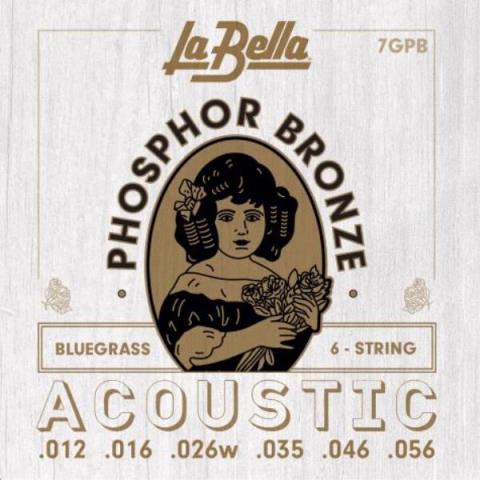 La Bella-アコースティックギター弦7GPB Blue Grass 12-56