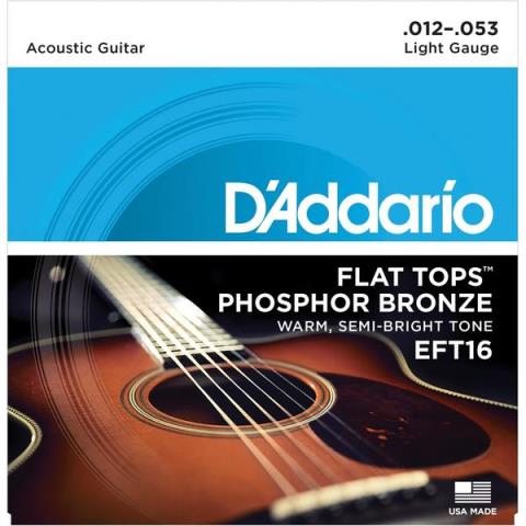D'Addario-アコースティックギター弦EFT16 Regular Light 12-53