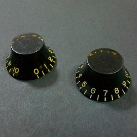Montreux-コントロールノブセット8392 Bell knob BLK set relic