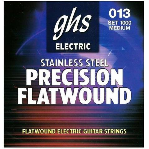 GHS-エレキギターフラットワウンド弦1000 Flatwound Medium 13-54