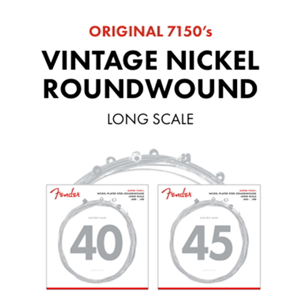 Original 7150 Bass Strings, Pure Nickel, Roundwound, Long Scale, 7150ML .045-.100 Gauges, (4)追加画像