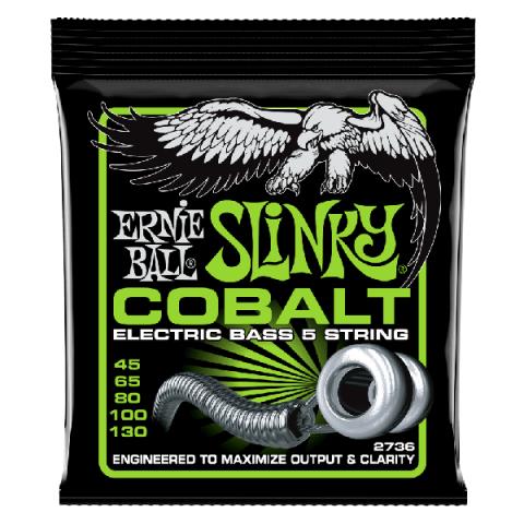 ERNIE BALL-5弦エレキベース弦2736 Slinky Cobalt 5弦 45-130