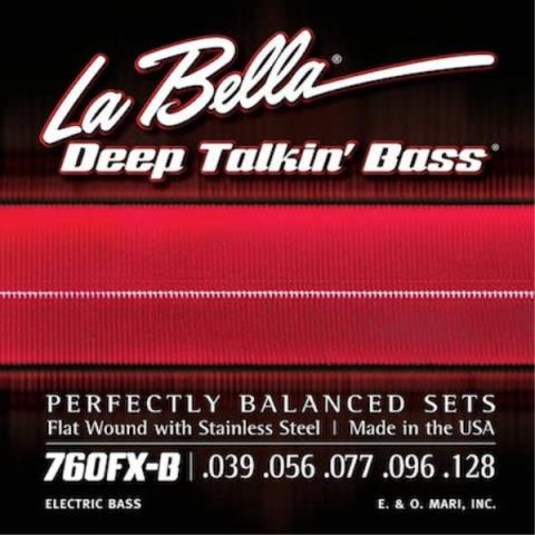 La Bella-5弦エレキベースフラットワウンド弦760FX-B 5弦 Flatwound 39-128