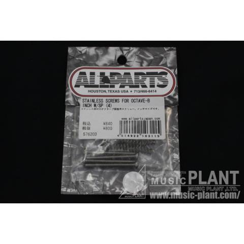 ALLPARTS-ベース用オクターブネジSTAINLESS SCREWS FOR OCTAVE-B INCH W/SP(4)