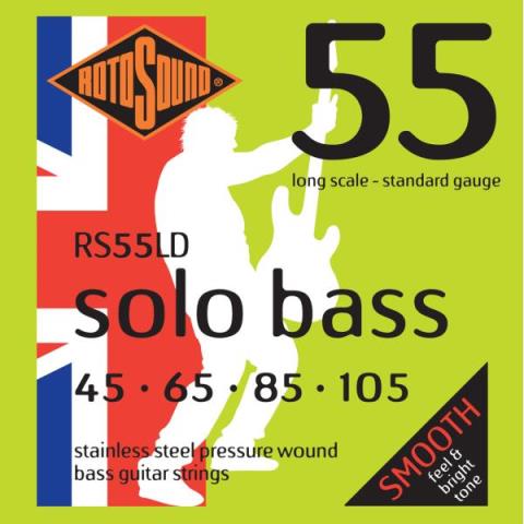 ROTOSOUND-エレキベース弦RS55LD Stainless Pressure Wound Standard 45-105