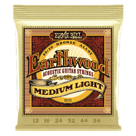 ERNIE BALL-アコギ弦2003 Earthwood Medium Light 80/20 12-54