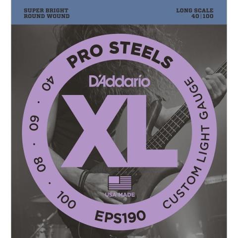 D'Addario-エレキベース弦EPS190 Custom Light 40-100