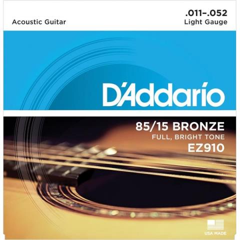 D'Addario-アコースティックギター弦EZ910 Light 11-52