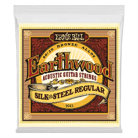 ERNIE BALL-アコギ弦2043 Earthwood Silk & Steel Regular 80/20 13-56