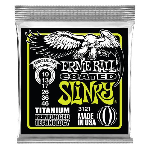 ERNIE BALL-エレキギター弦3121 Regular Slinky Coated Titanium RPS 10-46