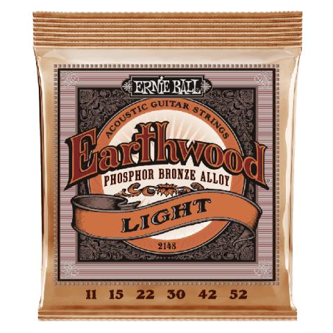 ERNIE BALL-アコギ弦2148 Earthwood Light Phosphor 11-52