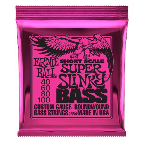 ERNIE BALL-ショートスケールベース弦2854 Super Slinky Short Scale 40-100