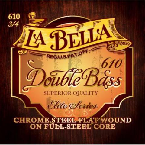 La Bella-ウッドベース弦
610 3/4 Elite Chrome Steel Core Double Bass Set