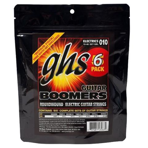 GHS-エレキギター弦6パックセットGBXL-6 Extra Light 09-42 6Pack Set