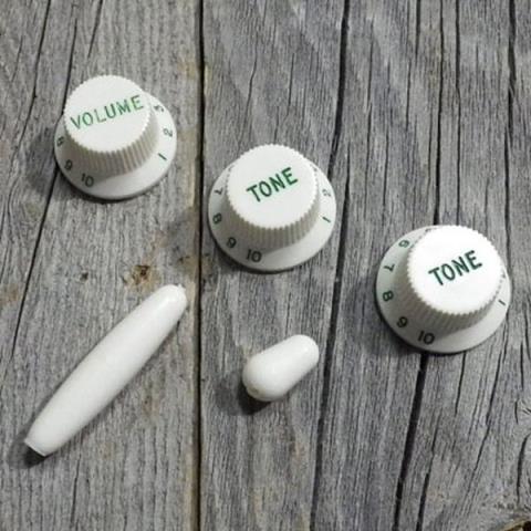 1418 62 Strat Nylon Knob set new (green letters)サムネイル