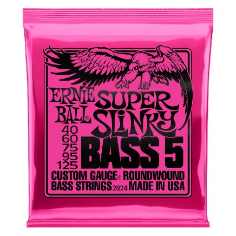 ERNIE BALL-5弦エレキベース弦2824 Super Slinky 5-String 40-125