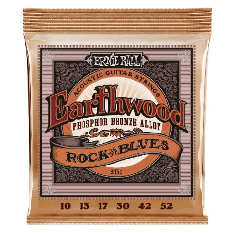 ERNIE BALL-アコギ弦2151 Earthwood Rock and Blues w/Plain G Phosphor 10-52