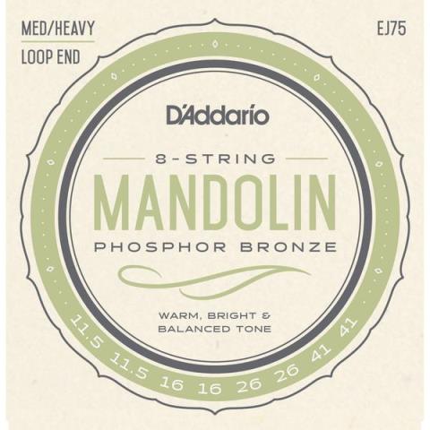 D'Addario-マンドリン弦EJ75 Medium/Heavy 11.5-41