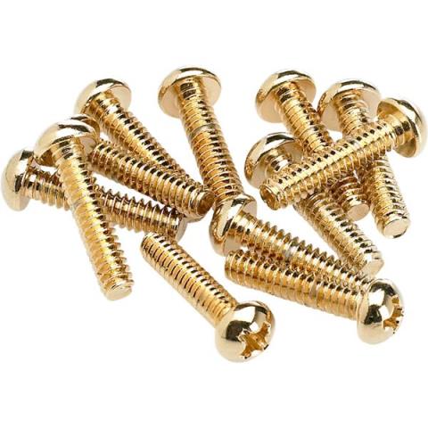 Pickup and Selector Switch Mounting Screws (12) (Gold)サムネイル